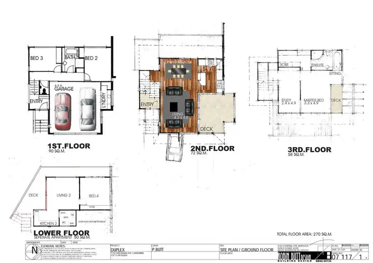 Floorplan of Homely semi-detached listing, 1/18 Panorama Drive, Currumbin QLD 4223