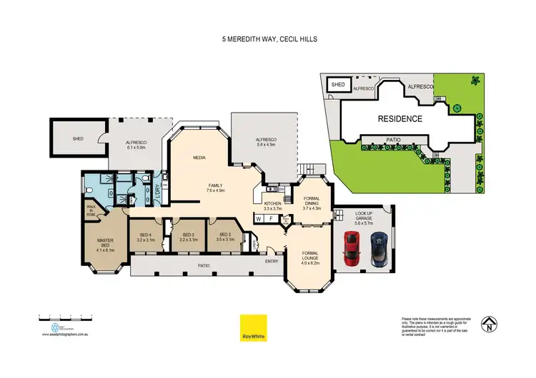 Floorplan of Homely house listing, 5 Meredith Way, Cecil Hills NSW 2171