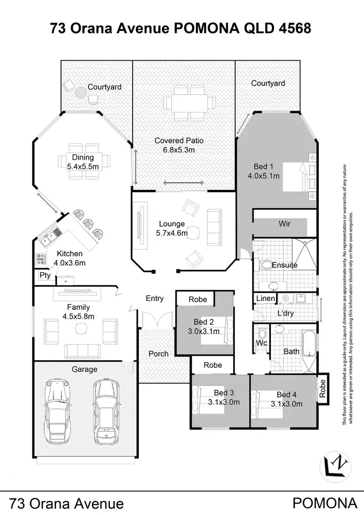 Floorplan of Homely house listing, 73 Orana Avenue, Pomona QLD 4568