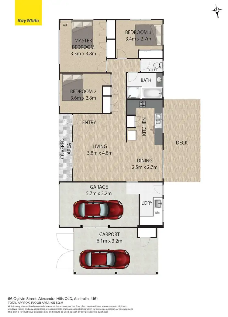 Floorplan of Homely house listing, 66 Ogilvie Street, Alexandra Hills QLD 4161