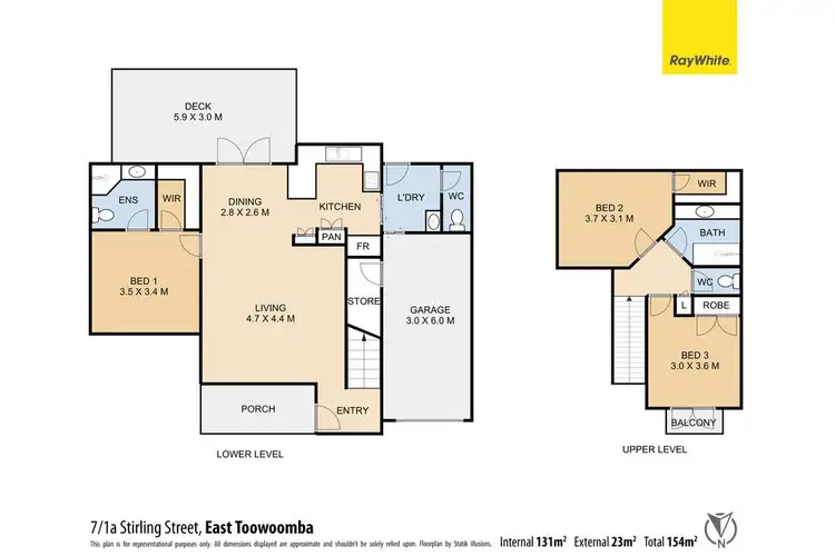 Floorplan of Homely townhouse listing, Unit 7/1a Stirling Street, East Toowoomba QLD 4350