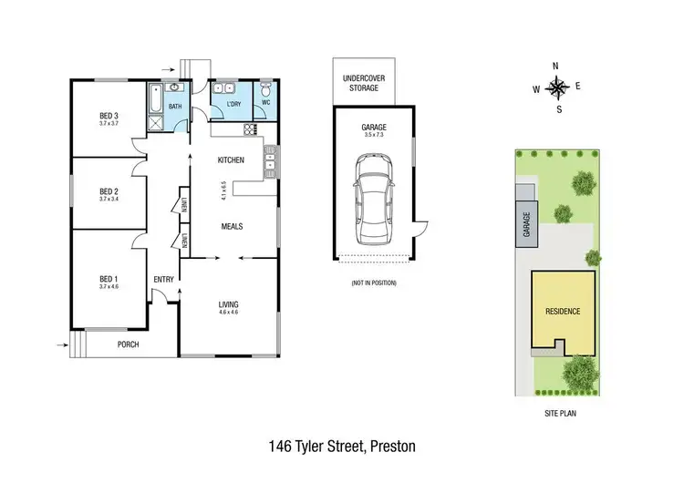 Floorplan of Homely house listing, 146 Tyler Street, Preston VIC 3072