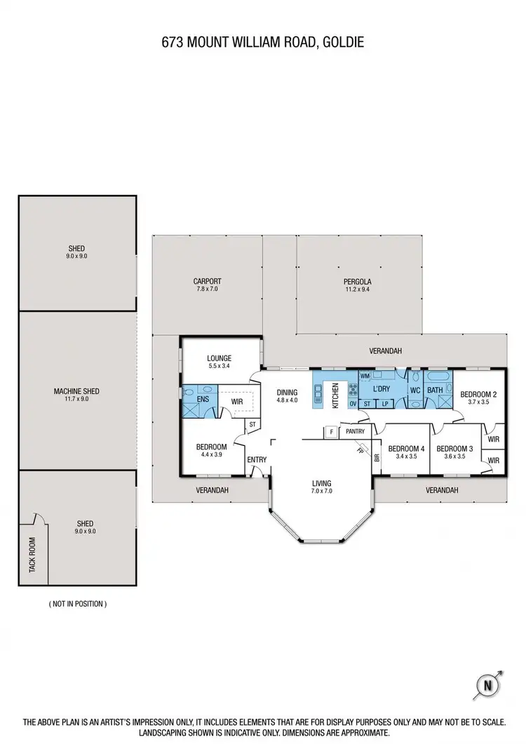Floorplan of Homely house listing, 673 Mt William Road, Goldie VIC 3435