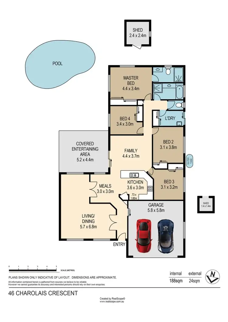 Floorplan of Homely house listing, 46 Charolais Crescent, Upper Kedron QLD 4055
