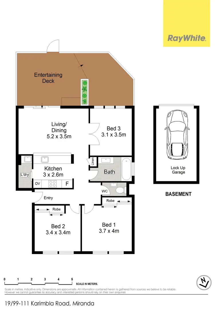 Floorplan of Homely apartment listing, 19/99-111 Karimbla Road, Miranda NSW 2228