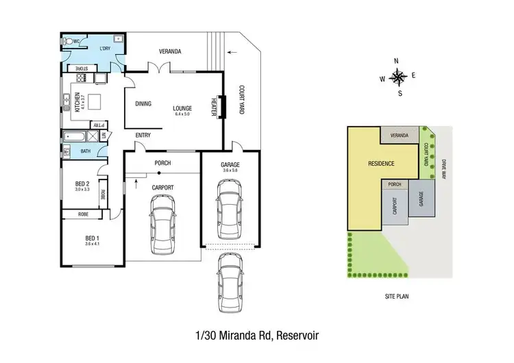 Floorplan of Homely house listing, 1/30 Miranda Road, Reservoir VIC 3073