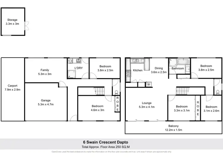 Floorplan of Homely house listing, 6 Swain Crescent, Dapto NSW 2530