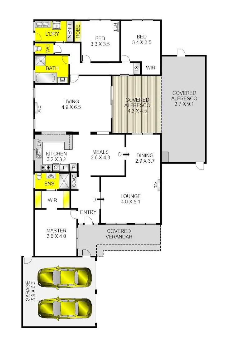Floorplan of Homely house listing, 14 Teesdale Court, Lara VIC 3212