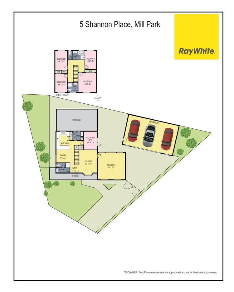 Floorplan of Homely house listing, 5 Shannon Place, Mill Park VIC 3082