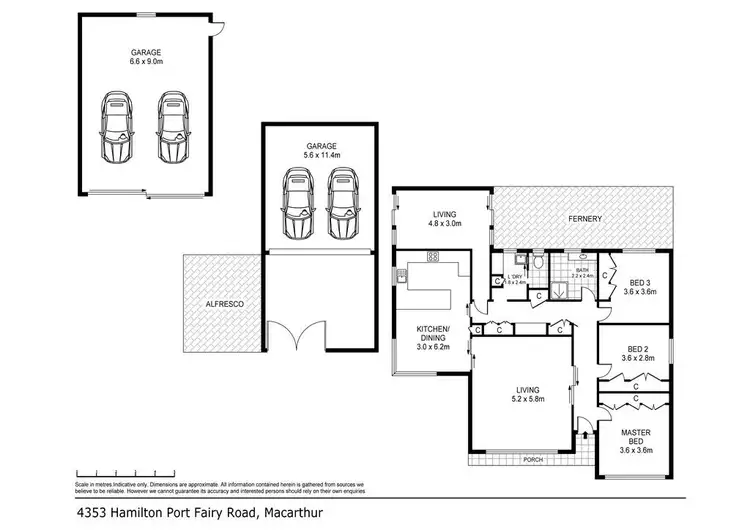 Floorplan of Homely house listing, 4353 Hamilton-Port Fairy Road, Macarthur VIC 3286