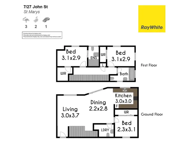 Floorplan of Homely townhouse listing, 7/27 John Street, St Marys NSW 2760