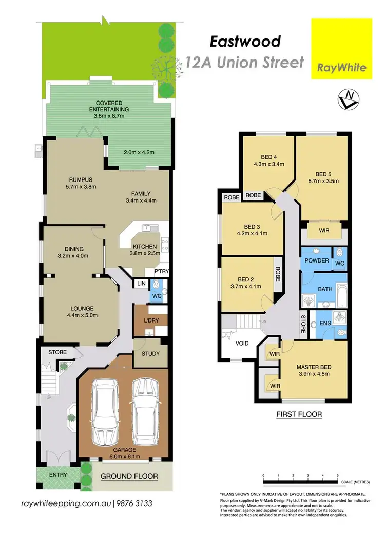 Floorplan of Homely semi-detached listing, 12A Union Street, Eastwood NSW 2122