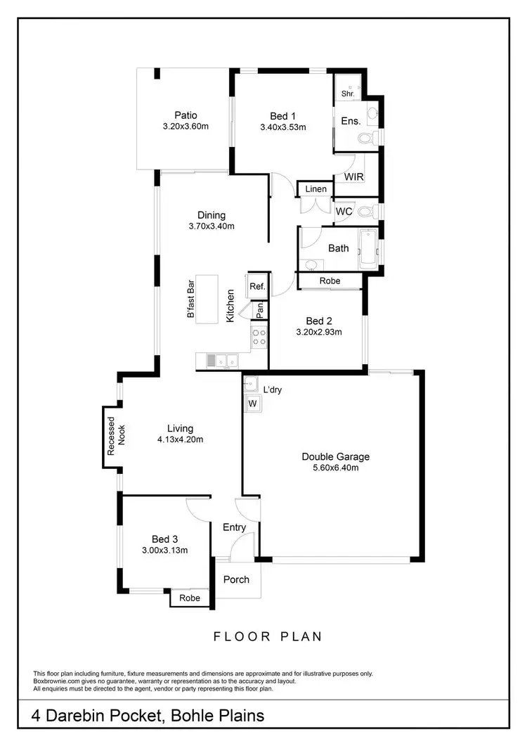 Floorplan of Homely house listing, 4 Darebin Pocket, Bohle Plains QLD 4817