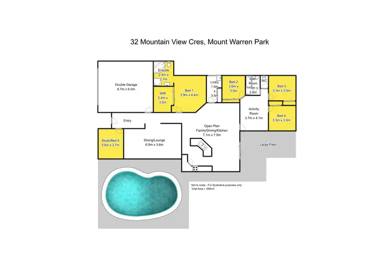 Floorplan of Homely house listing, 32 Mountain View Crescent, Mount Warren Park QLD 4207