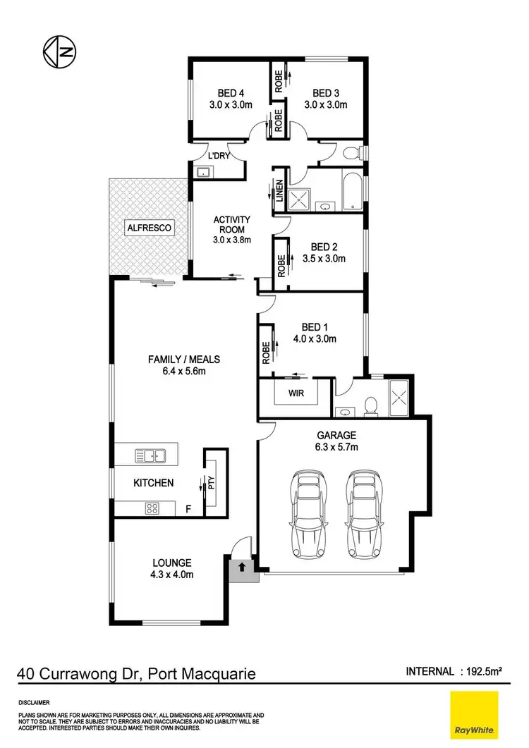 Floorplan of Homely house listing, 40 Currawong Drive, Port Macquarie NSW 2444