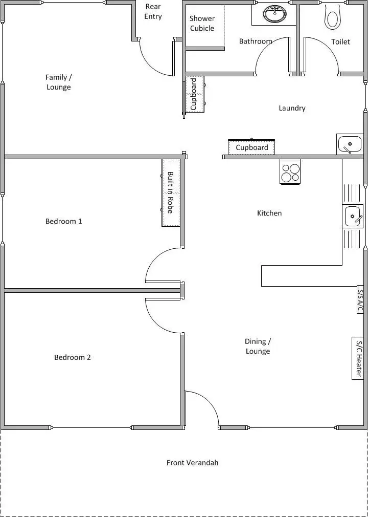 Floorplan of Homely house listing, 4 Fifth Street, Wool Bay SA 5575