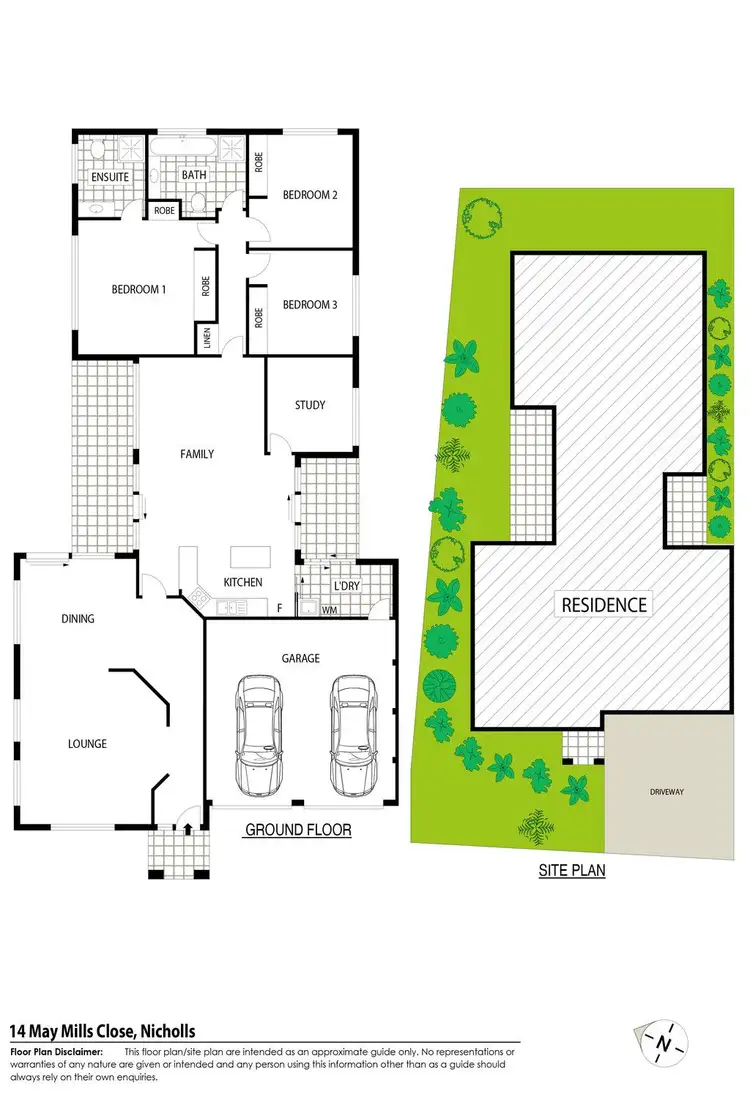 Floorplan of Homely house listing, 14 May Mills Close, Nicholls ACT 2913