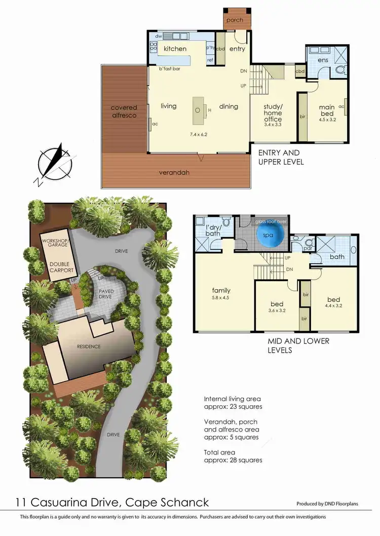 Floorplan of Homely house listing, 11 Casuarina Drive, Cape Schanck VIC 3939