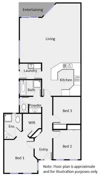 Floorplan of Homely house listing, 32A Cherry Avenue, Mildura VIC 3500