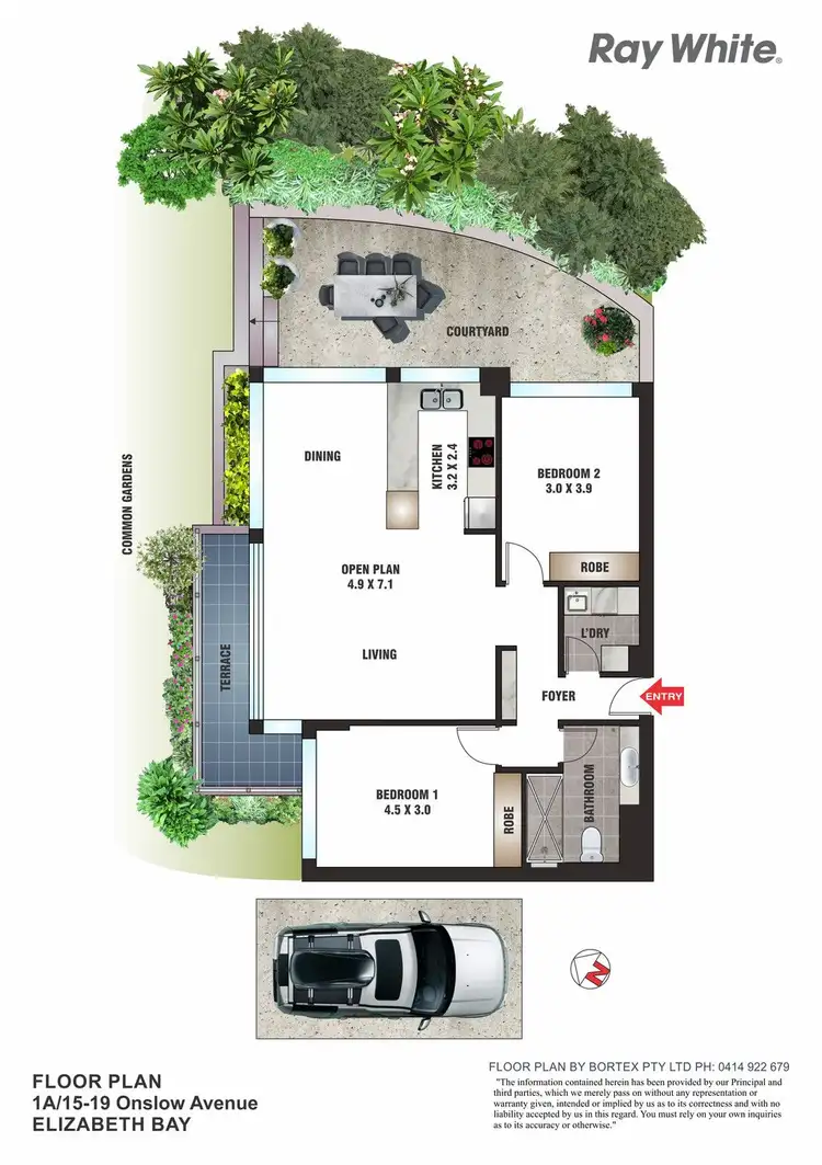 Floorplan of Homely apartment listing, 1A/15-19 Onslow Avenue, Elizabeth Bay NSW 2011
