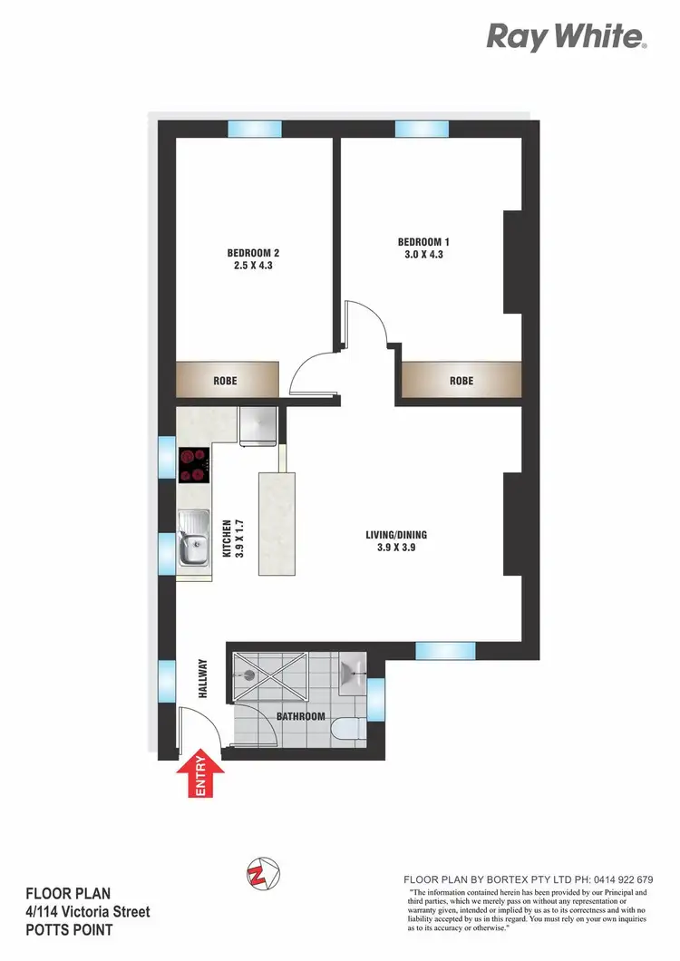 Floorplan of Homely apartment listing, 4/114 Victoria Street, Potts Point NSW 2011