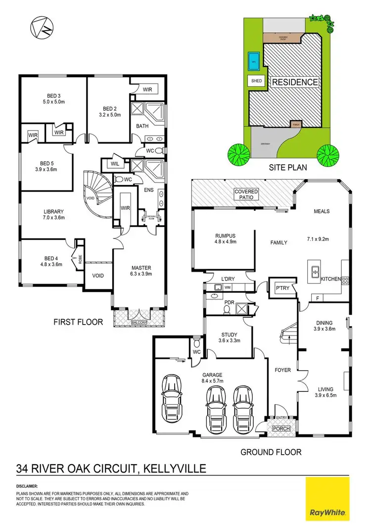 Floorplan of Homely house listing, 34 River Oak Circuit, Kellyville NSW 2155