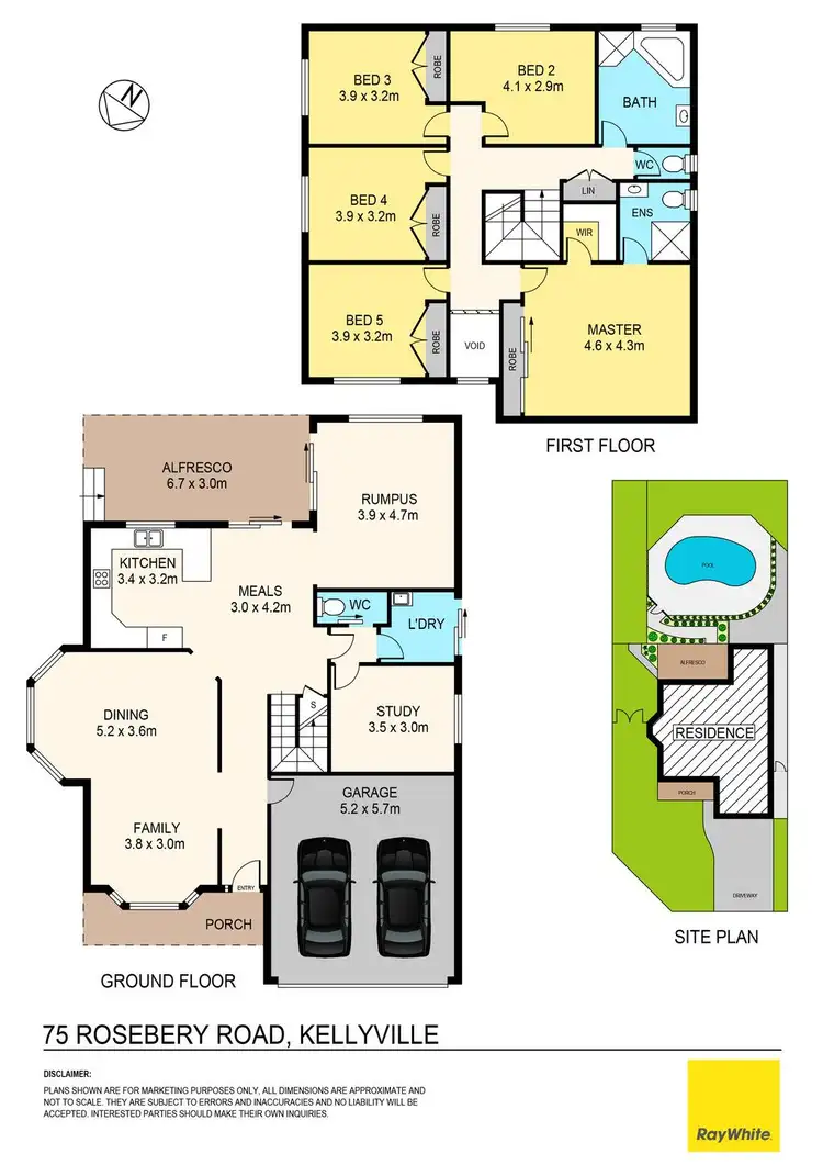 Floorplan of Homely house listing, 75 Rosebery Road, Kellyville NSW 2155