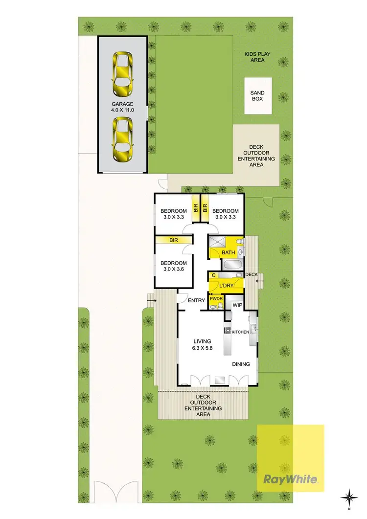 Floorplan of Homely house listing, 1 Tamala Avenue, Marshall VIC 3216