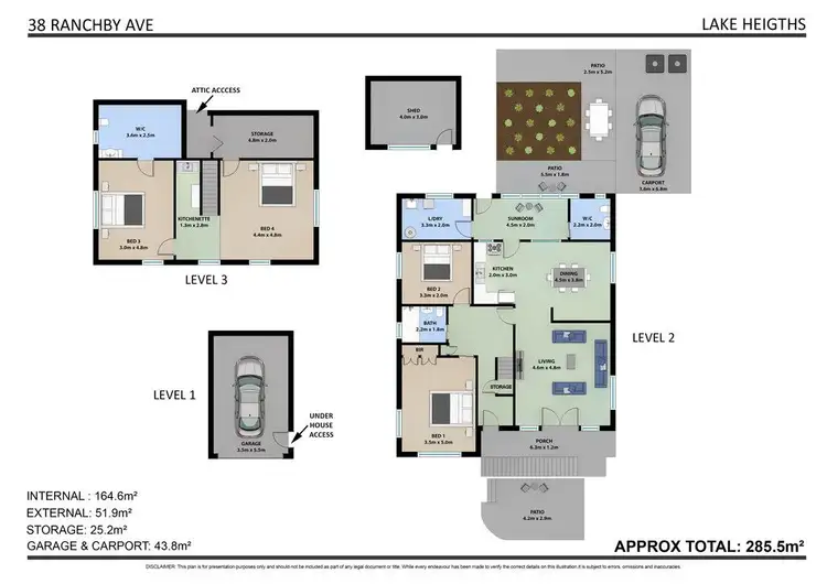 Floorplan of Homely house listing, 38 Ranchby, Lake Heights NSW 2502