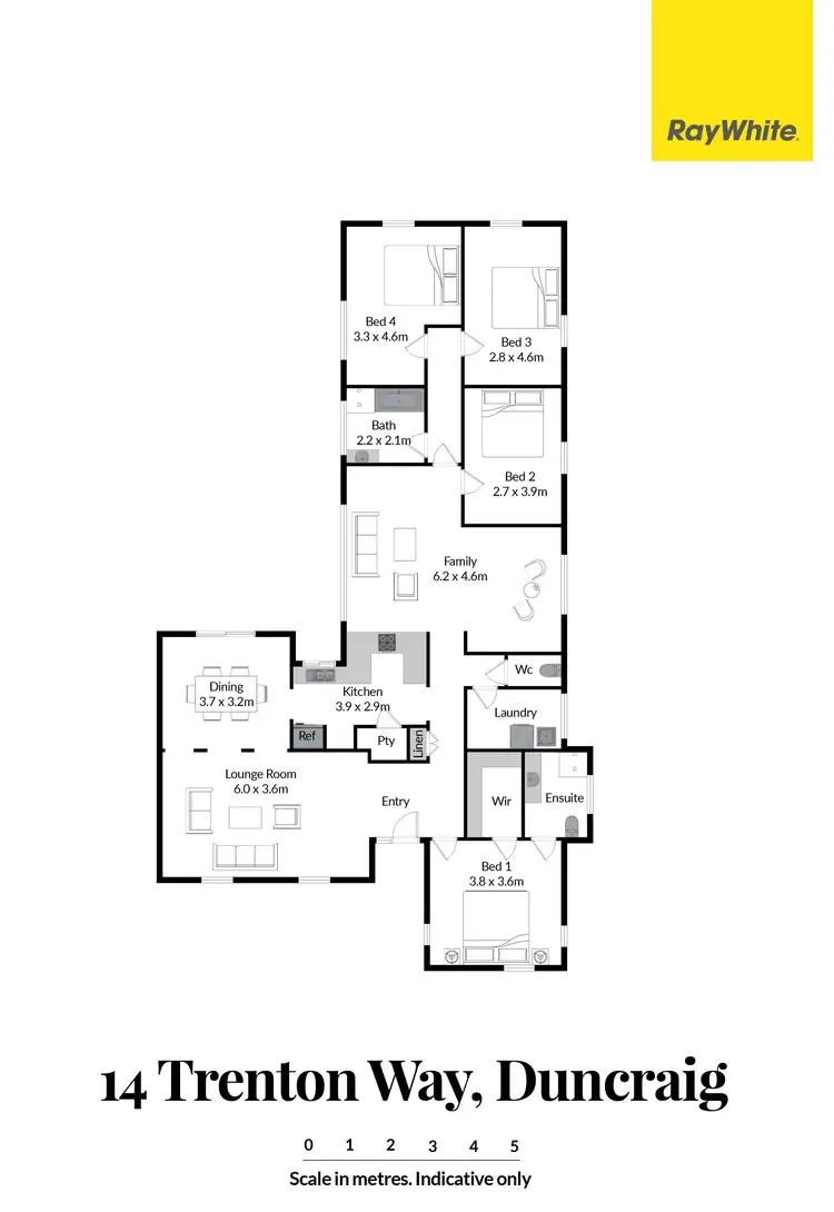 Floorplan of Homely house listing, 14 Trenton Way, Duncraig WA 6023