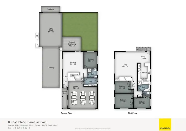 Floorplan of Homely house listing, 8 Bass Place, Paradise Point QLD 4216