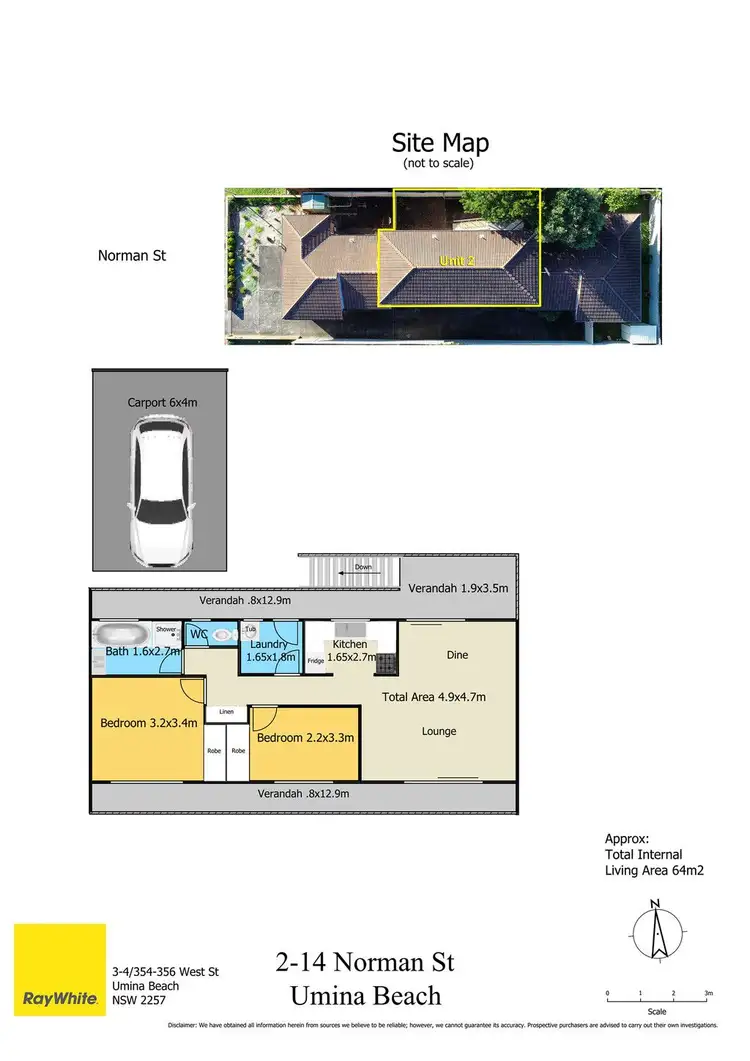 Floorplan of Homely unit listing, 2/14 Norman Street, Umina Beach NSW 2257