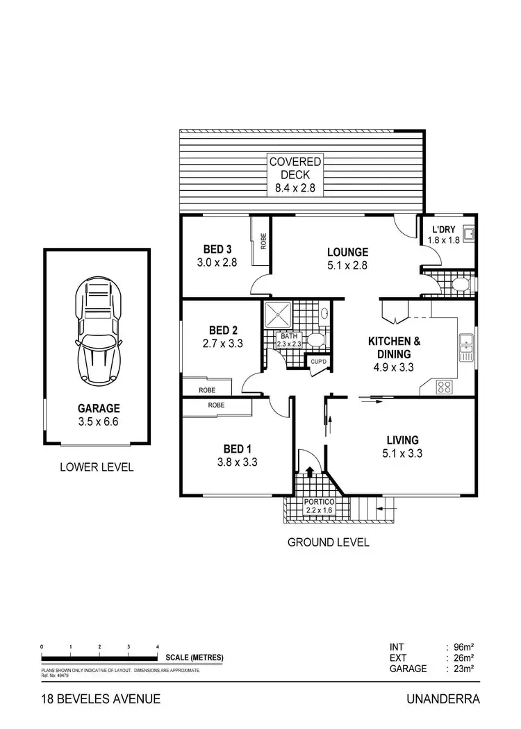 Floorplan of Homely house listing, 18 Beveles Avenue, Unanderra NSW 2526
