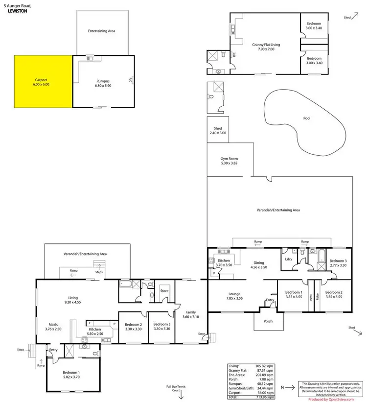 Floorplan of Homely house listing, 5 Aunger Road, Lewiston SA 5501