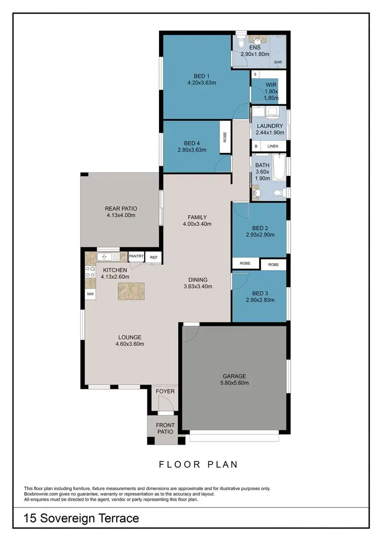 Floorplan of Homely house listing, 15 Sovereign Terrace, Idalia QLD 4811