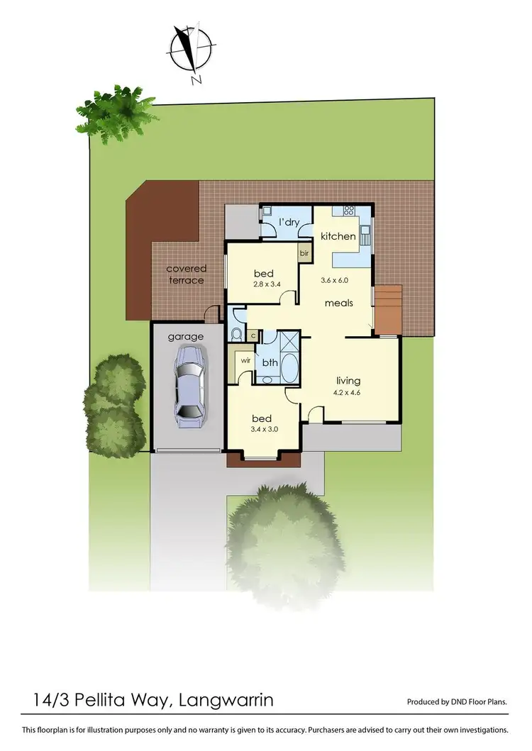 Floorplan of Homely unit listing, 14/3 Pellita Way, Langwarrin VIC 3910