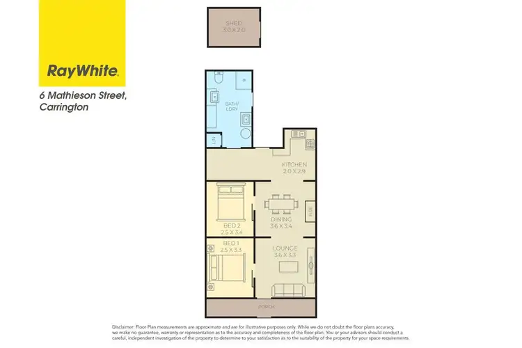 Floorplan of Homely house listing, 6 Mathieson Street, Carrington NSW 2294