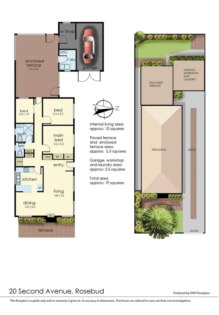 Floorplan of Homely house listing, 20 Second Avenue, Rosebud VIC 3939