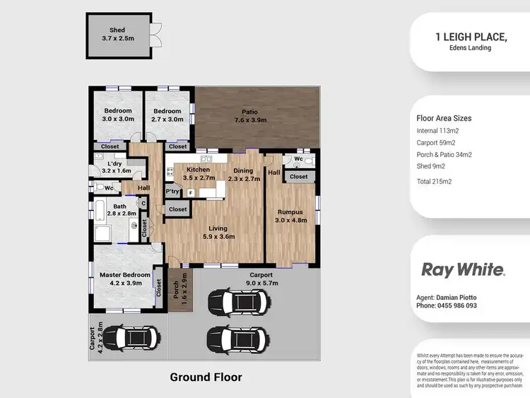 Floorplan of Homely house listing, 1 Leigh Place, Edens Landing QLD 4207