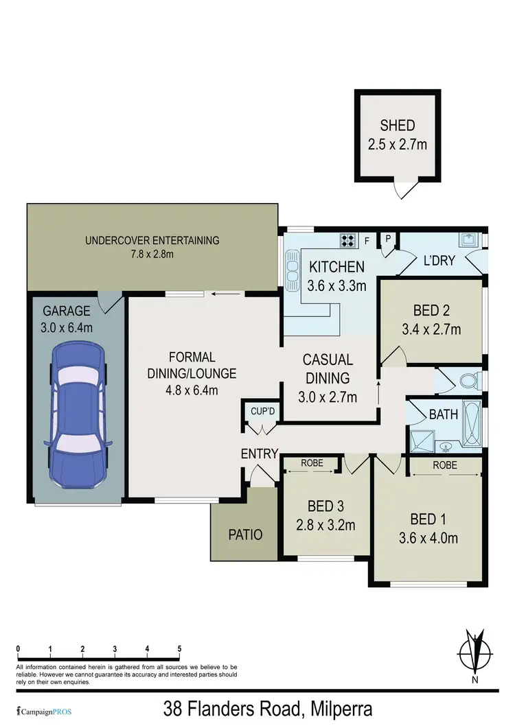 Floorplan of Homely house listing, 38 Flanders Avenue, Milperra NSW 2214