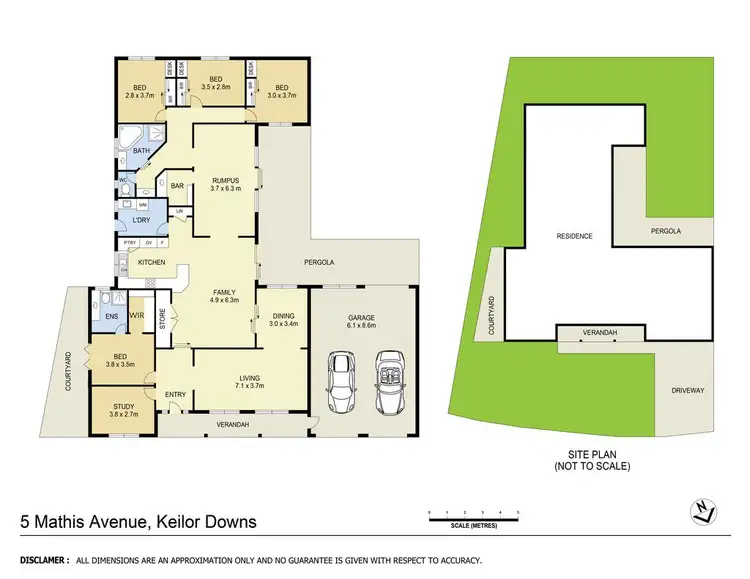 Floorplan of Homely house listing, 5 Mathis Avenue, Keilor Downs VIC 3038