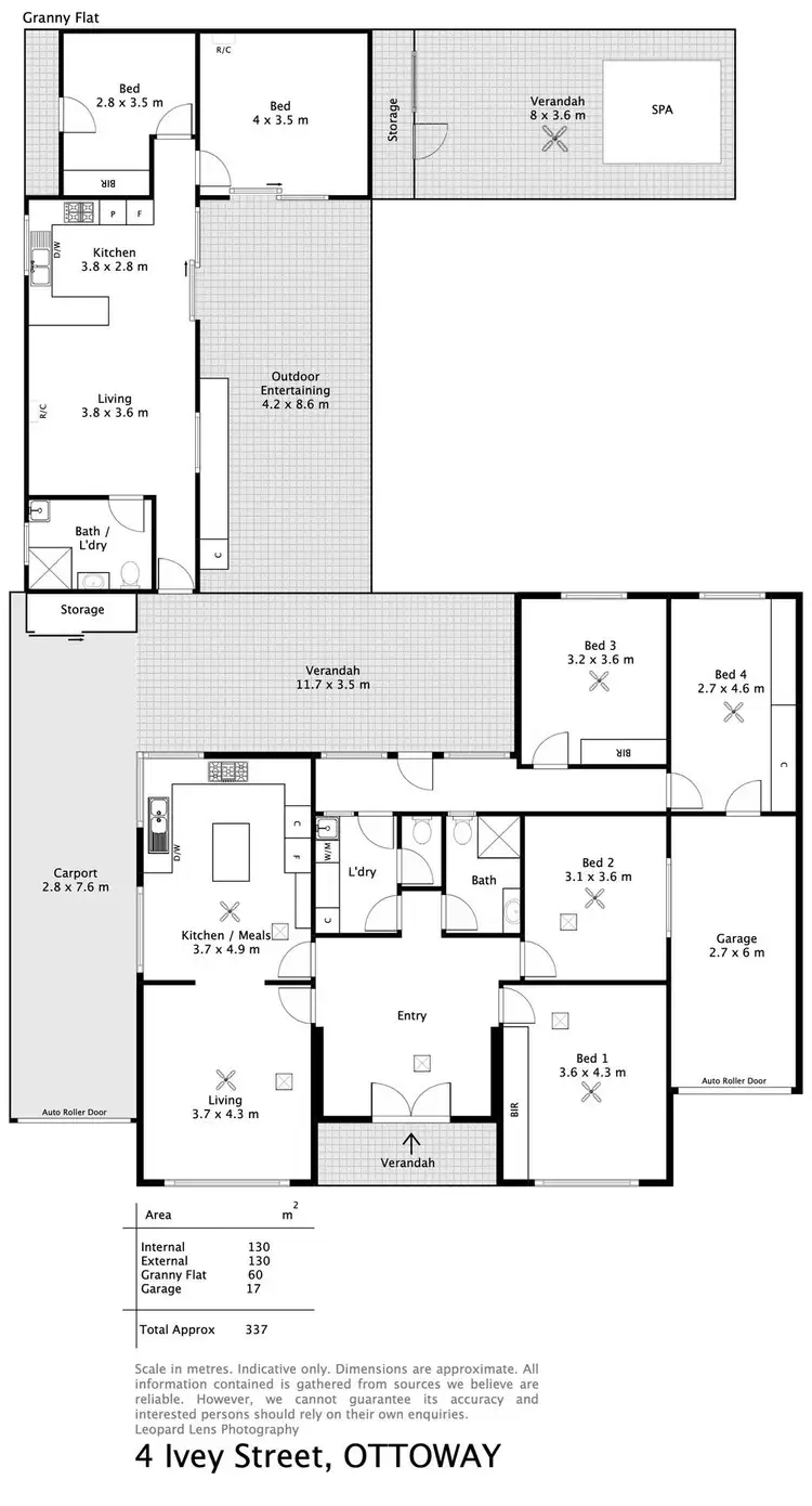 Floorplan of Homely house listing, 4 Ivey Street, Ottoway SA 5013