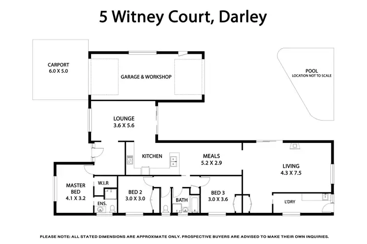 Floorplan of Homely house listing, 5 Witney Court, Darley VIC 3340