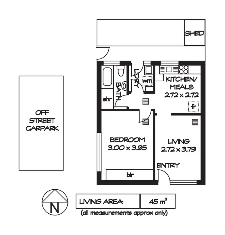 Floorplan of Homely unit listing, 4/316 Hampstead Road, Clearview SA 5085