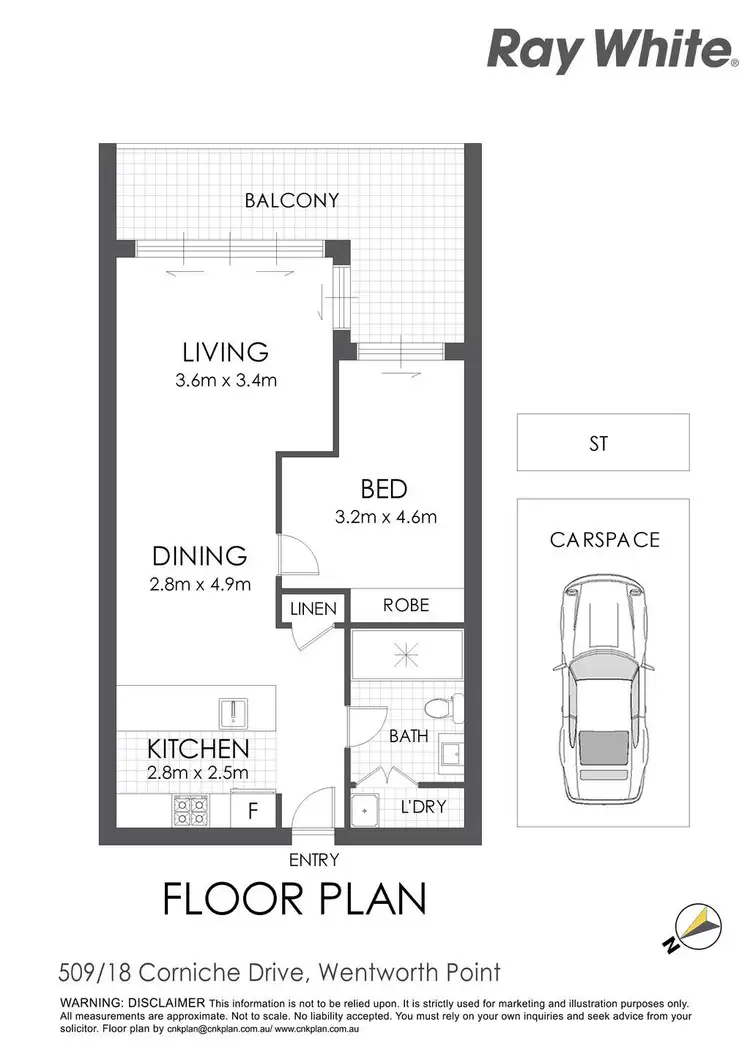 Floorplan of Homely apartment listing, 509/18 Corniche Drive, Wentworth Point NSW 2127