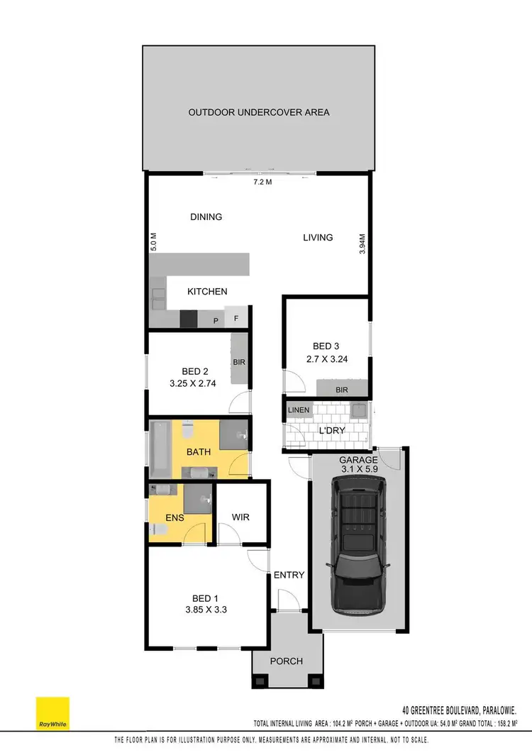 Floorplan of Homely house listing, 40 Greentree Boulevard, Paralowie SA 5108