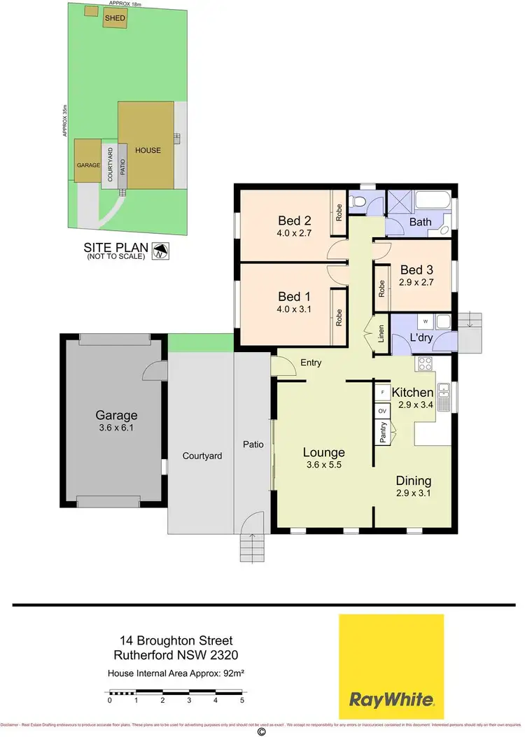 Floorplan of Homely house listing, 14 Broughton Street, Rutherford NSW 2320