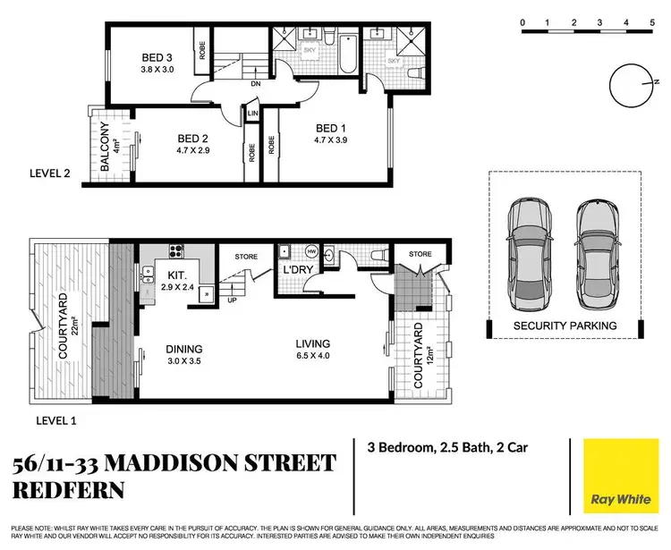 Floorplan of Homely townhouse listing, 56/11-33 Maddison Street, Redfern NSW 2016