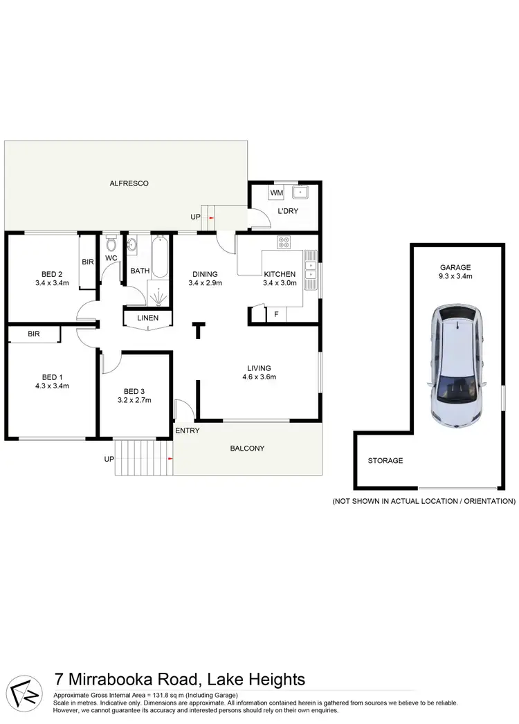 Floorplan of Homely house listing, 7 Mirrabooka Road, Lake Heights NSW 2502