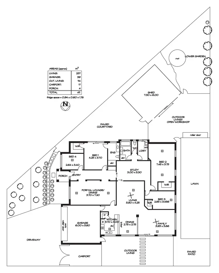 Floorplan of Homely house listing, 17 The Circuit, Walkley Heights SA 5098
